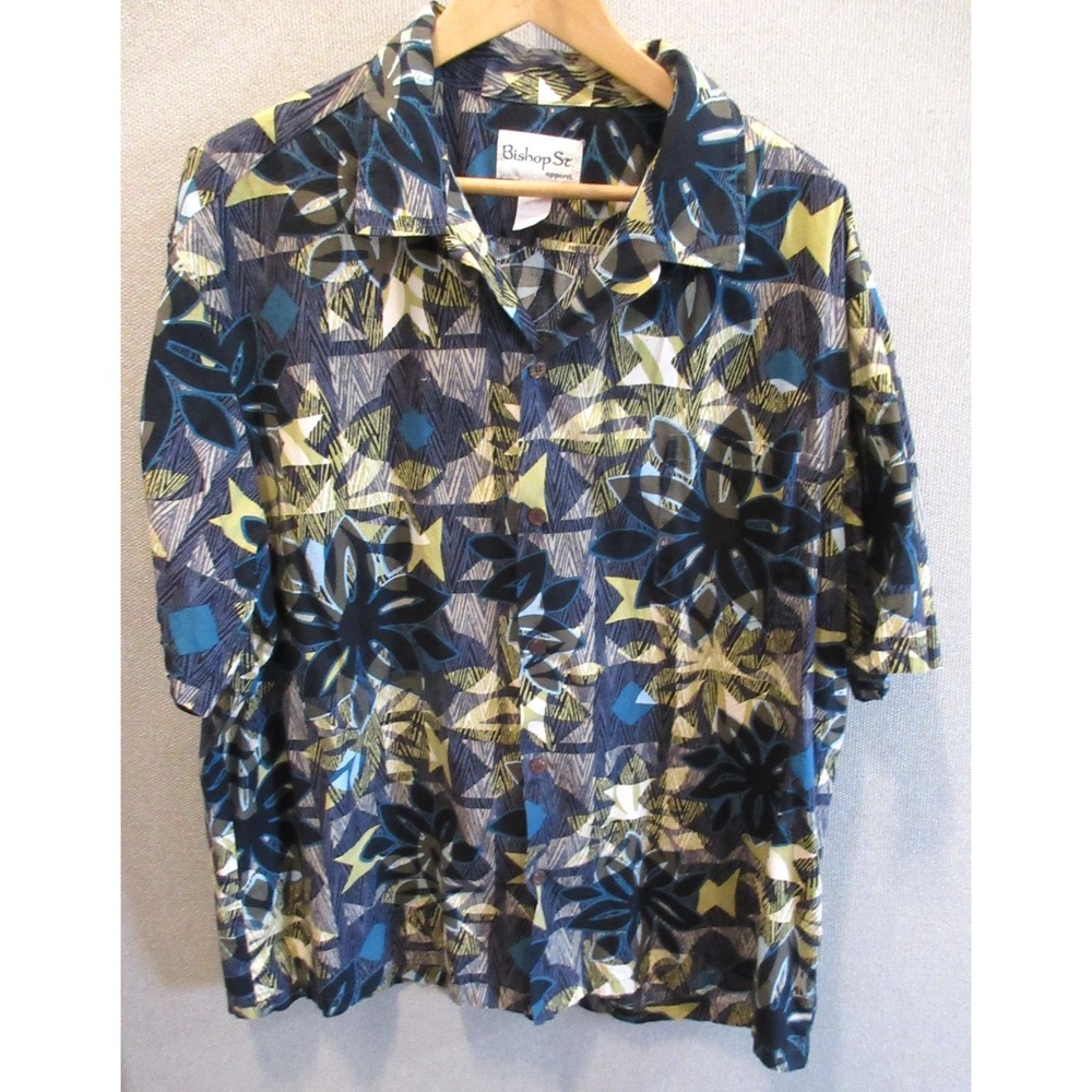 Bishop St. Hawaiian Aloha Shirt Size 3XL